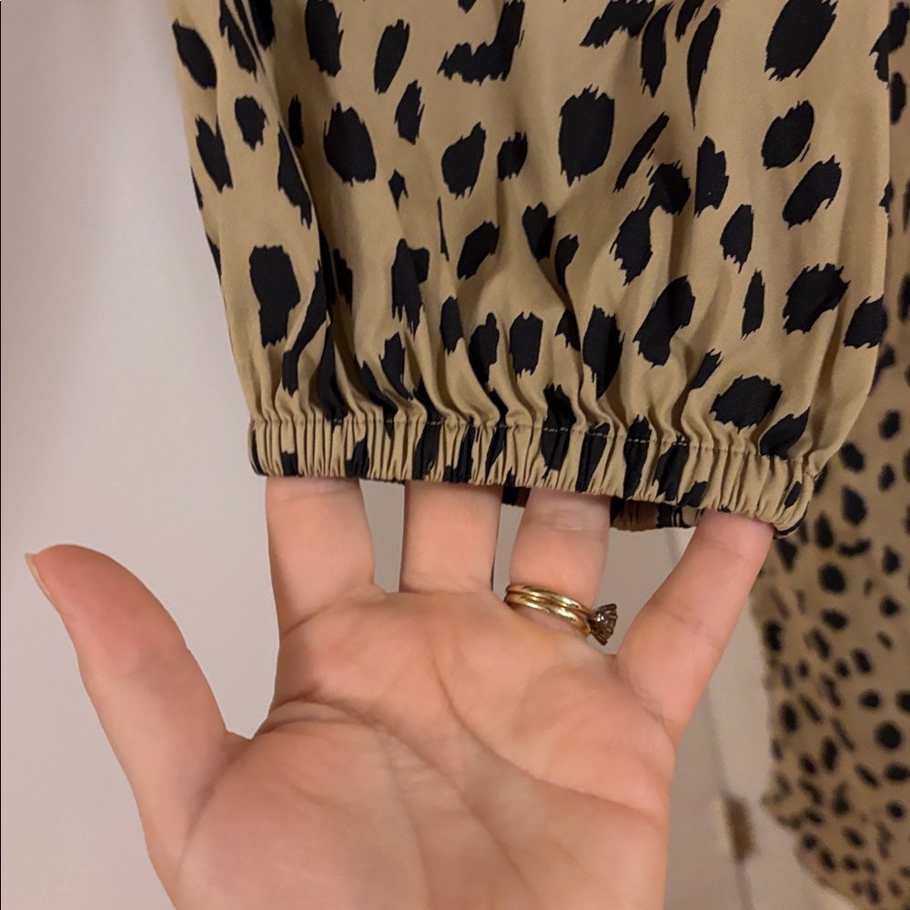 Chico's Tan and Black Long Sleeve Dress - Picture 3 of 8